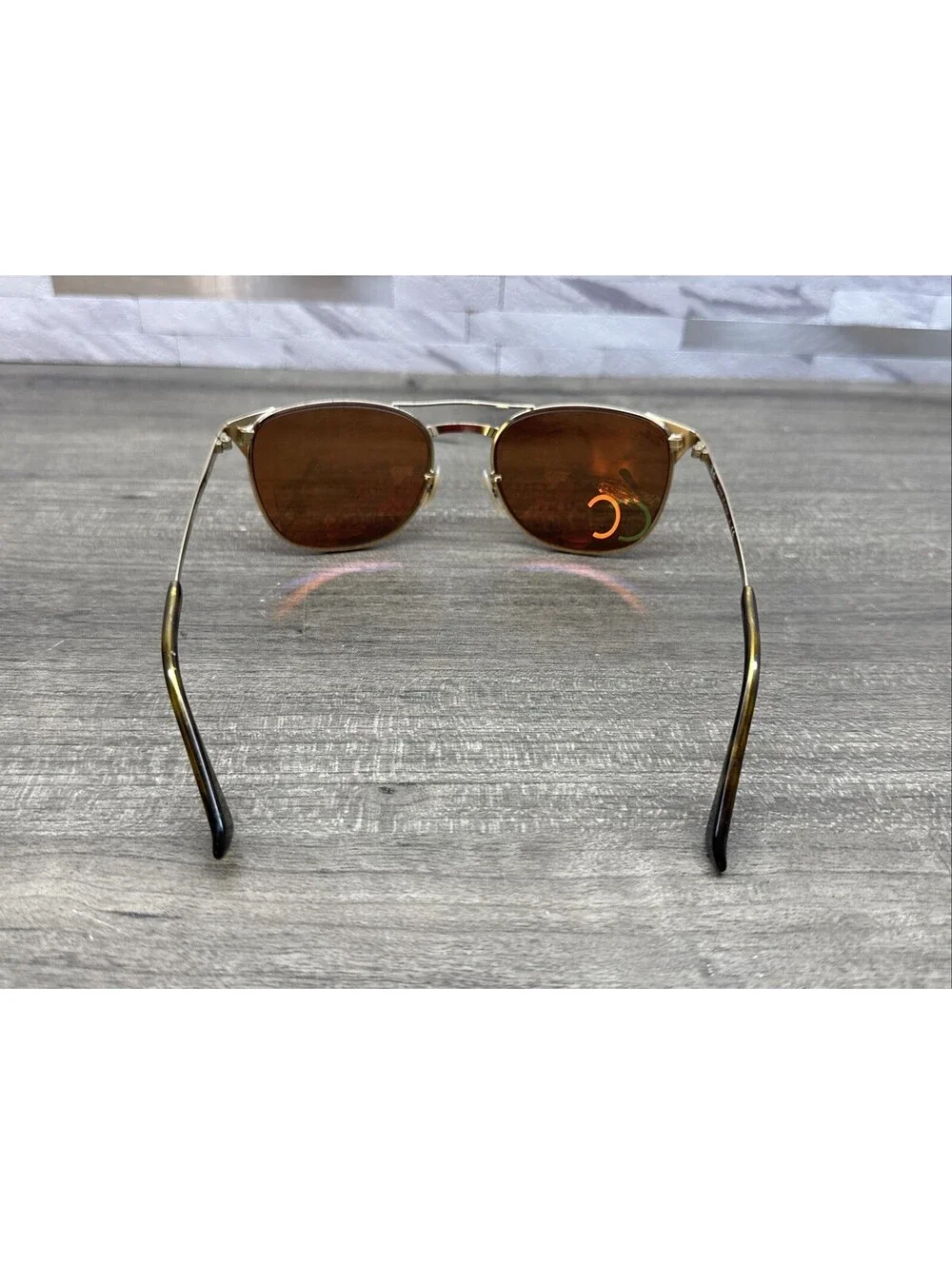 RAY-BAN Signet Sunglasses FRAMES ONLY, BAD LENS RB 3429-M 001 3N Gold 55[]19-135